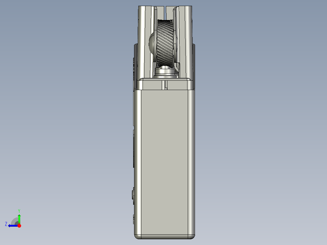 Zippo打火机右视图