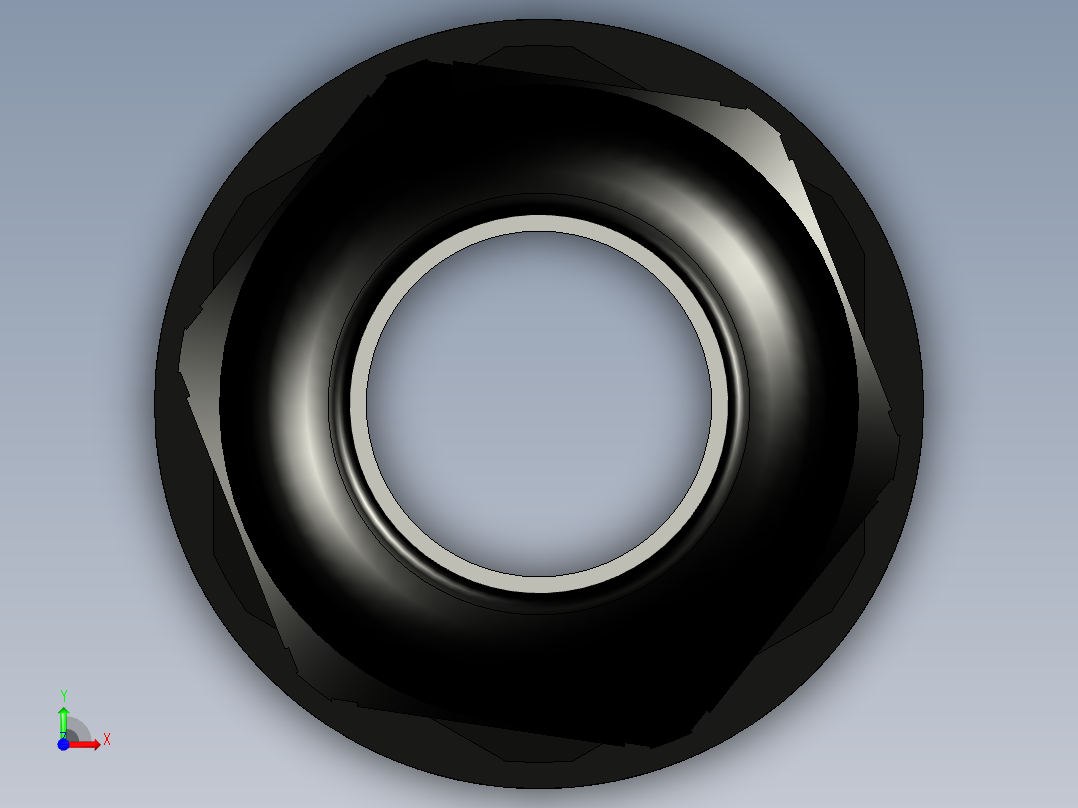 M20x1.5 电缆密封套。配有阀体、压紧螺母和夹紧螺母。前视图