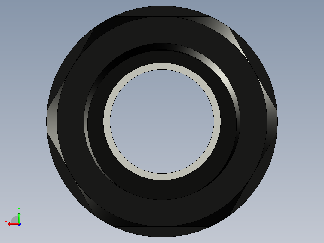 M20x1.5 电缆密封套。配有阀体、压紧螺母和夹紧螺母。后视图