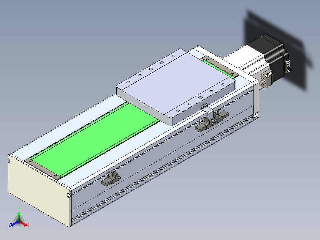 丝杠滑台-全封闭-EC17-Lx-C-S250-BC-P75-D3主视图