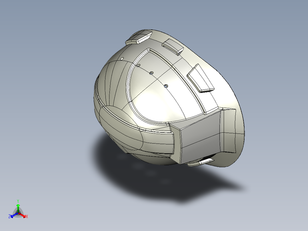 安全帽正等轴测图