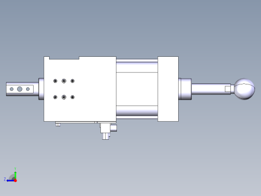 德克斯TUNKERS气缸数模SZK_63_1_Z_A42_T12_TUENKERS右视缩略图