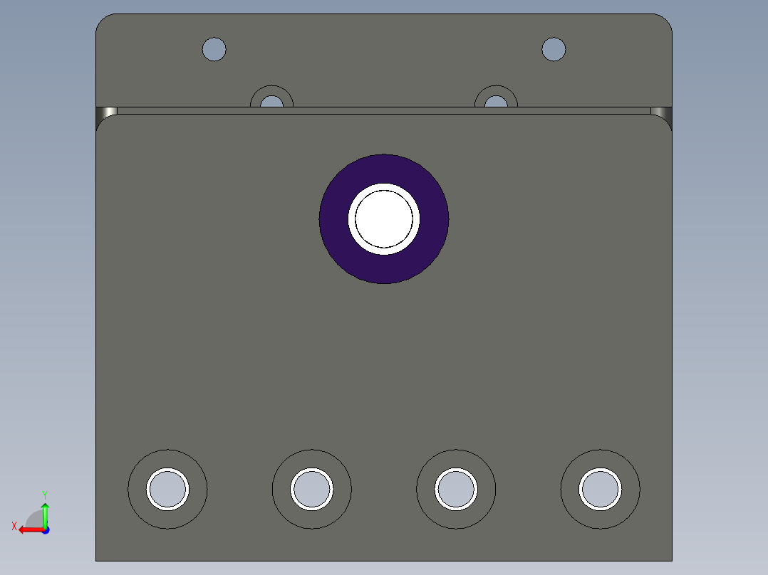 G80螺杆传动直线导轨后视图