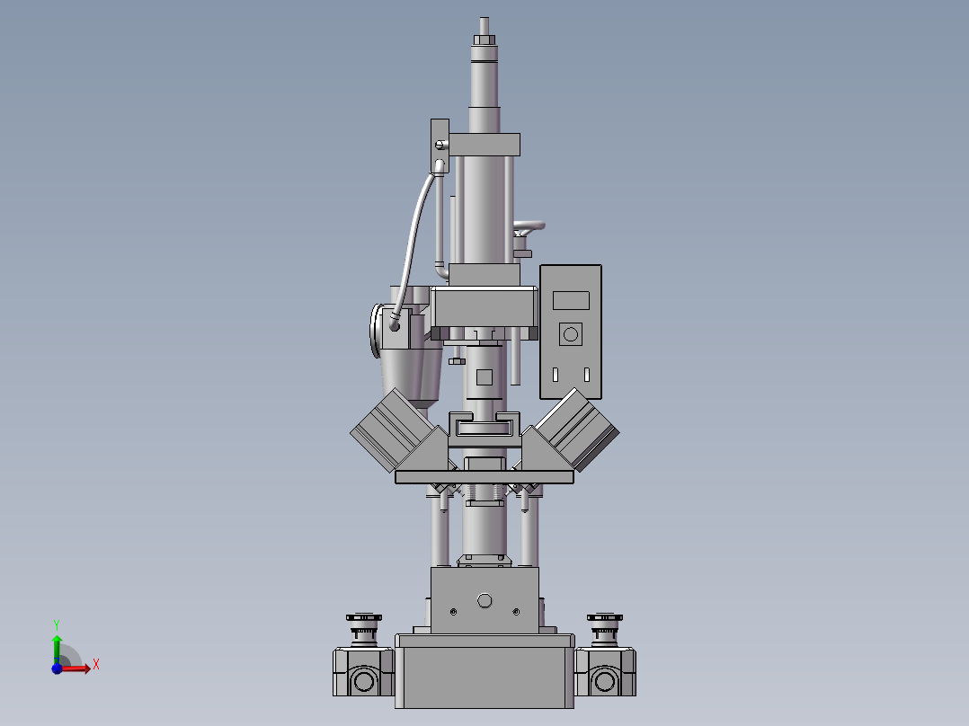 RXC-R底盖斜面孔冲孔治具前视图