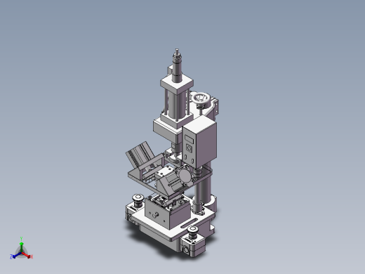 RXC-R底盖斜面孔冲孔治具正等轴测缩略图