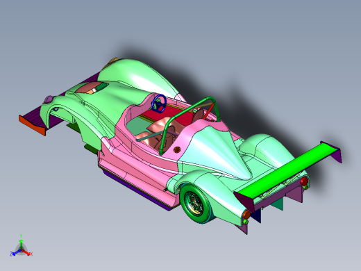 高下压力赛道跑车