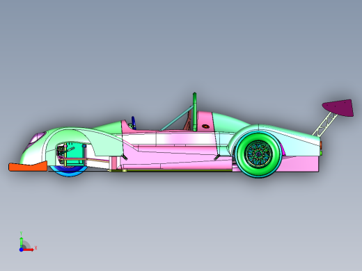 高下压力赛道跑车前视缩略图