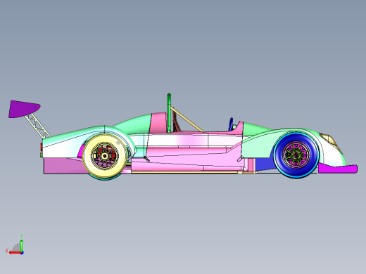 高下压力赛道跑车后视缩略图