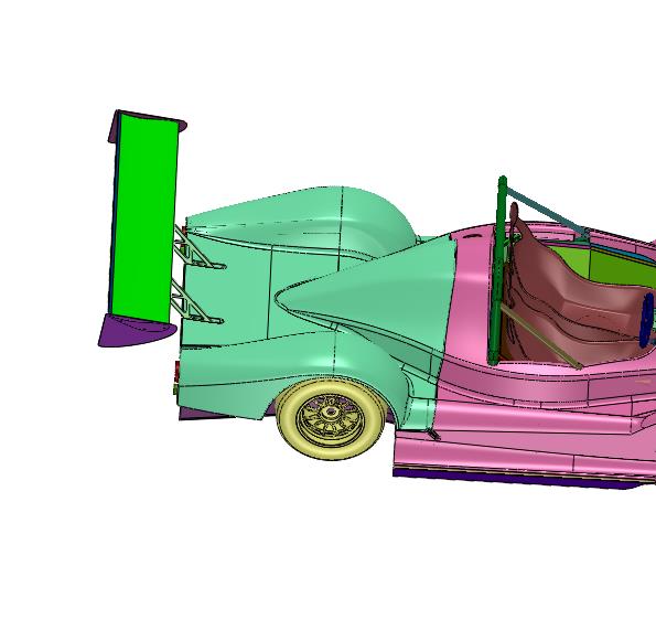 高下压力赛道跑车