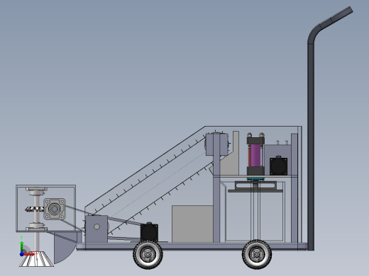 一种落叶清扫压缩机的设计含三维图前视缩略图