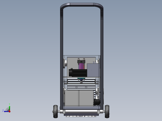 一种落叶清扫压缩机的设计含三维图右视缩略图