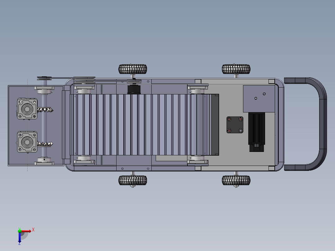 一种落叶清扫压缩机的设计含三维图俯视图