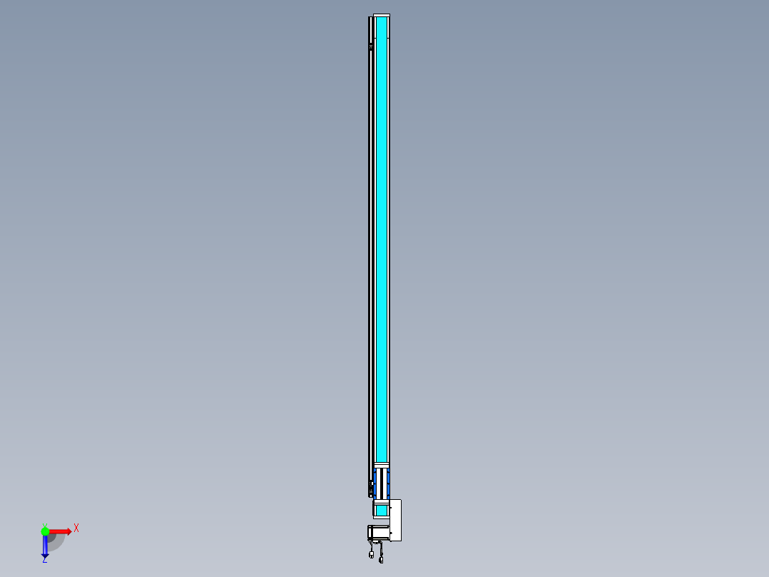 威洛博LB.GB同步带传动--欧规系列LB6A-L65-S1700-BL俯视图