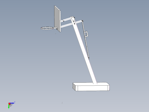 升降式篮球架设计【三维SolidWorks】图纸有的是PDF
