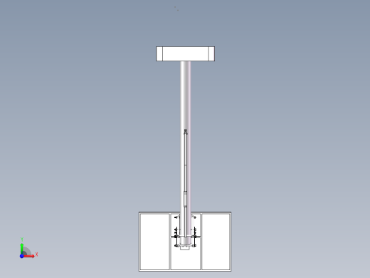 升降式篮球架设计【三维SolidWorks】图纸有的是PDF前视缩略图