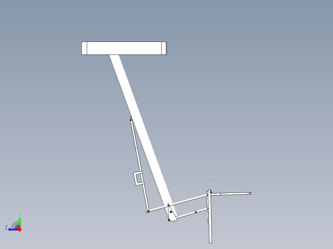 升降式篮球架设计【三维SolidWorks】图纸有的是PDF右视图