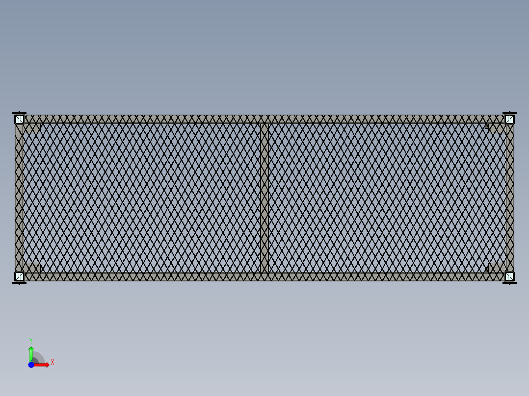 钢架单元前视图