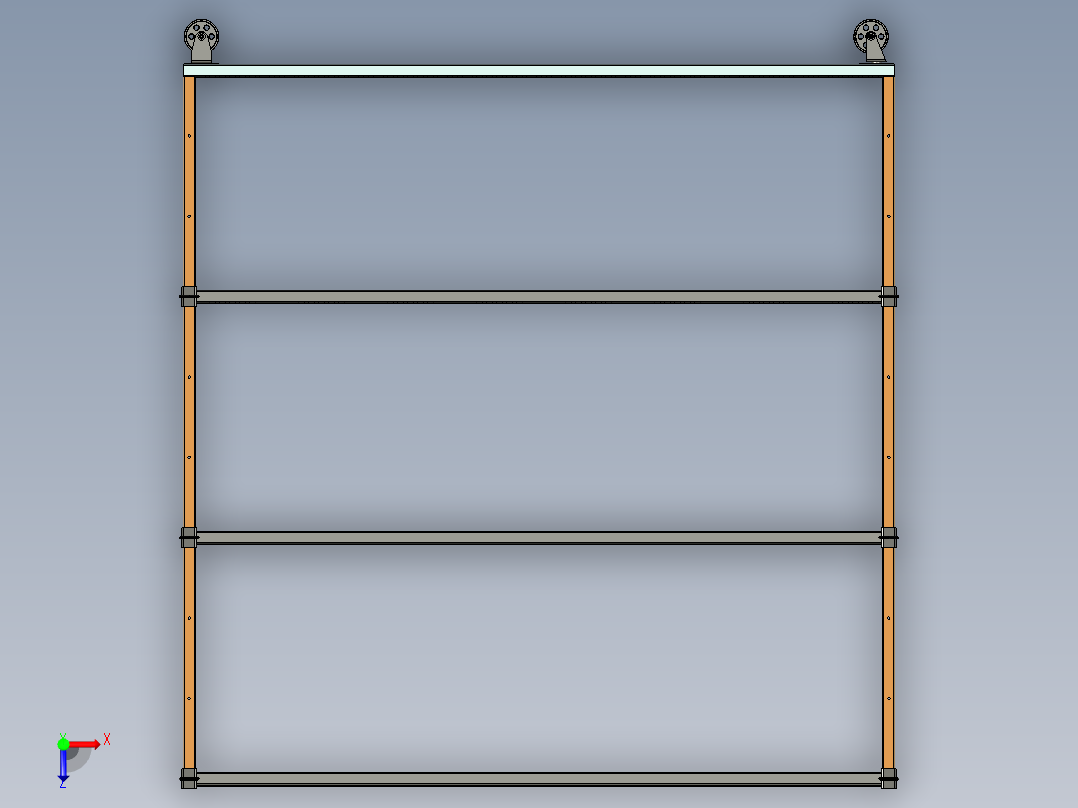 钢架单元俯视图