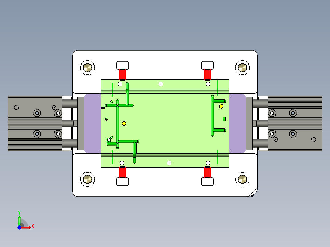 R4-笔记本CNC工装夹具三维模型CNC3-2015-9-6前视图