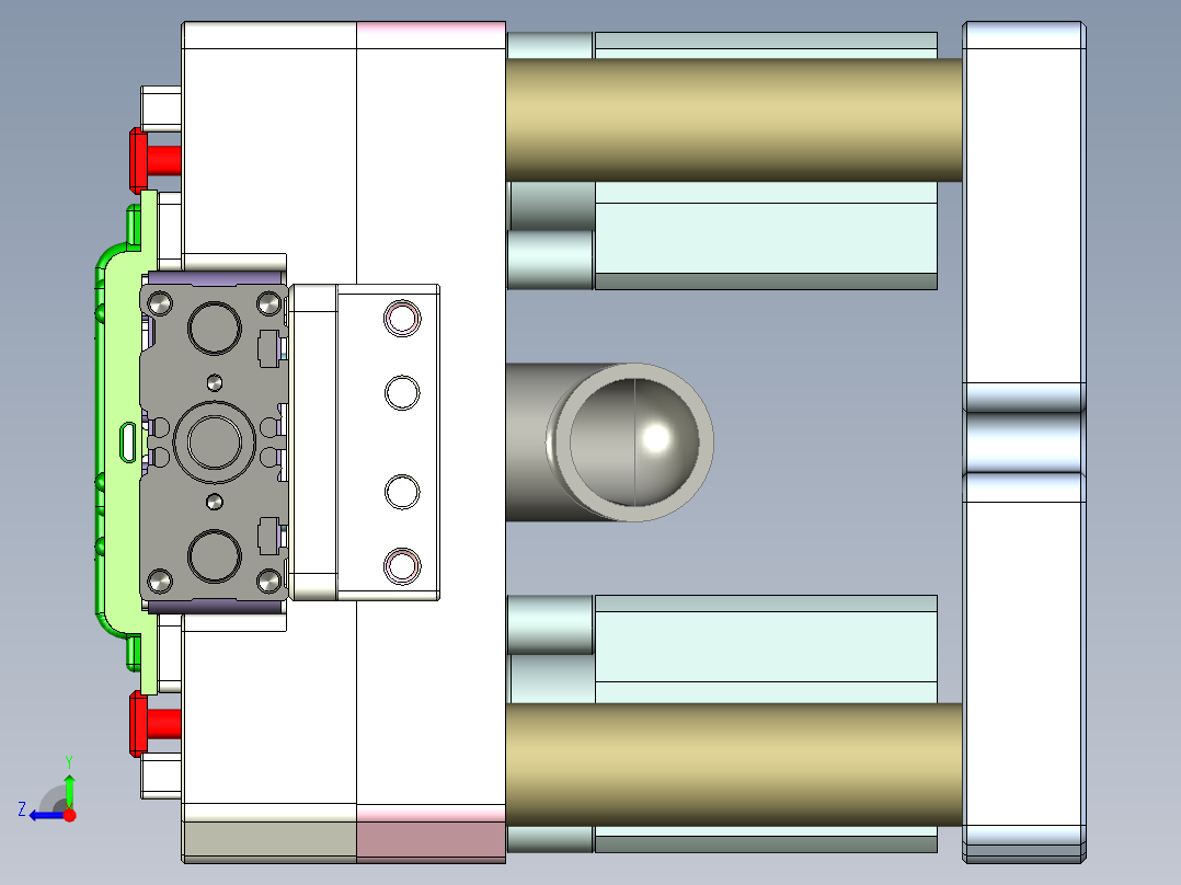 R4-笔记本CNC工装夹具三维模型CNC3-2015-9-6右视图