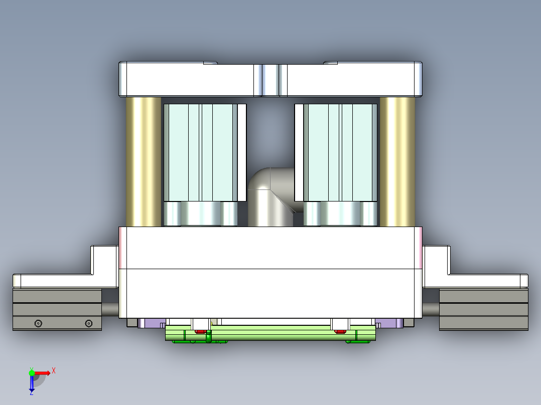 R4-笔记本CNC工装夹具三维模型CNC3-2015-9-6俯视图