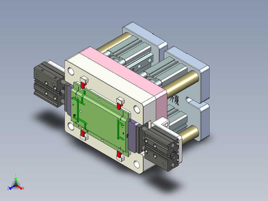 R4-笔记本CNC工装夹具三维模型CNC3-2015-9-6正等轴测图