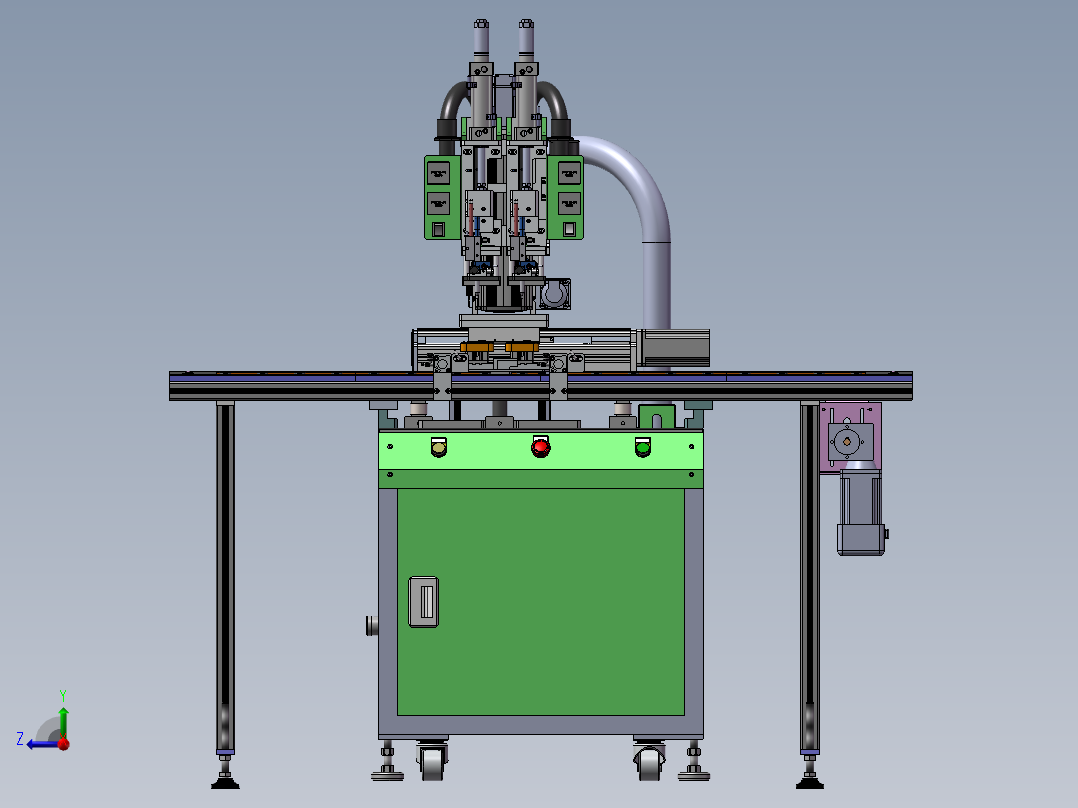 在线式自动螺母植入机(sw23可编辑+工程图）