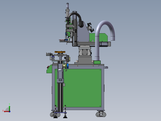在线式自动螺母植入机(sw23可编辑+工程图）后视缩略图