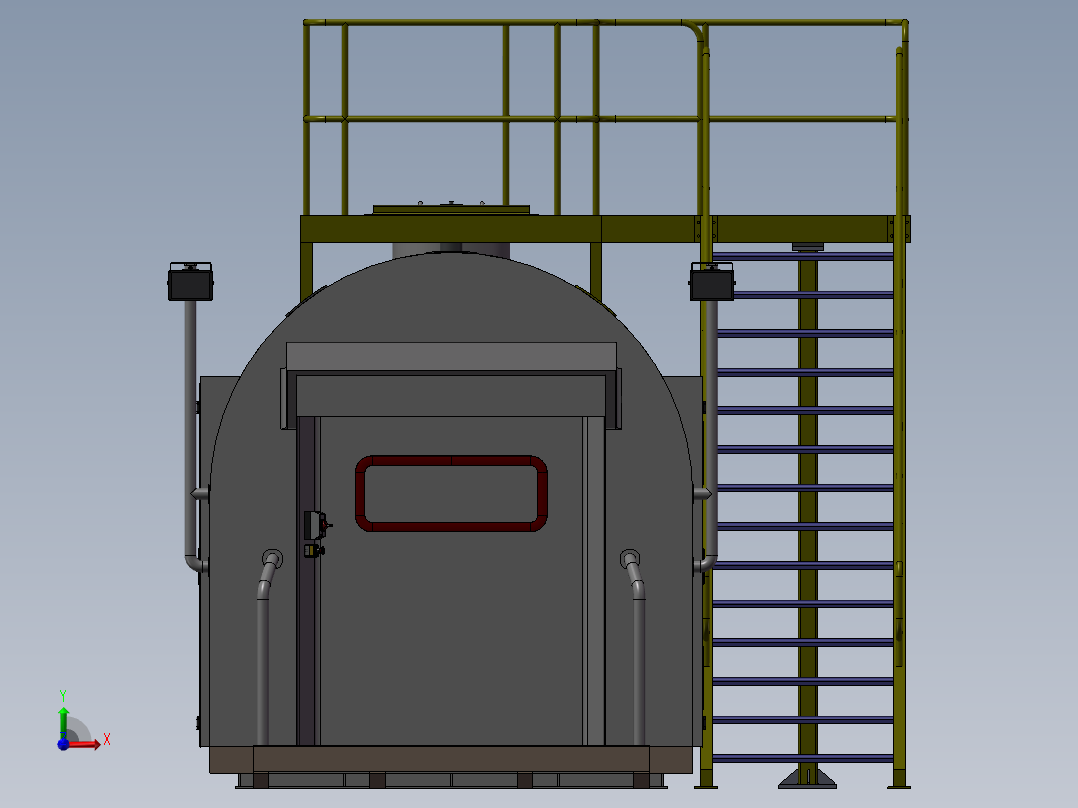 30立方米储油罐前视图
