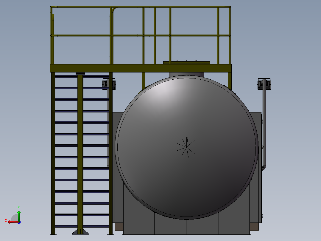 30立方米储油罐后视图