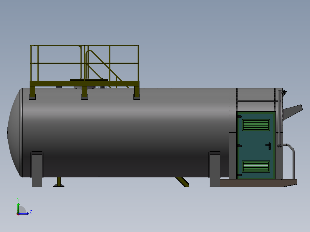 30立方米储油罐左视图