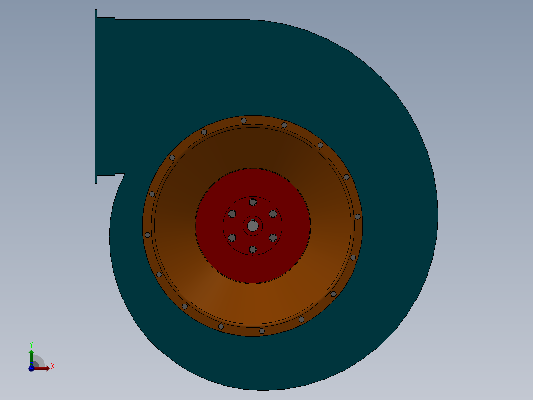 4-72-5A离心风机前视图