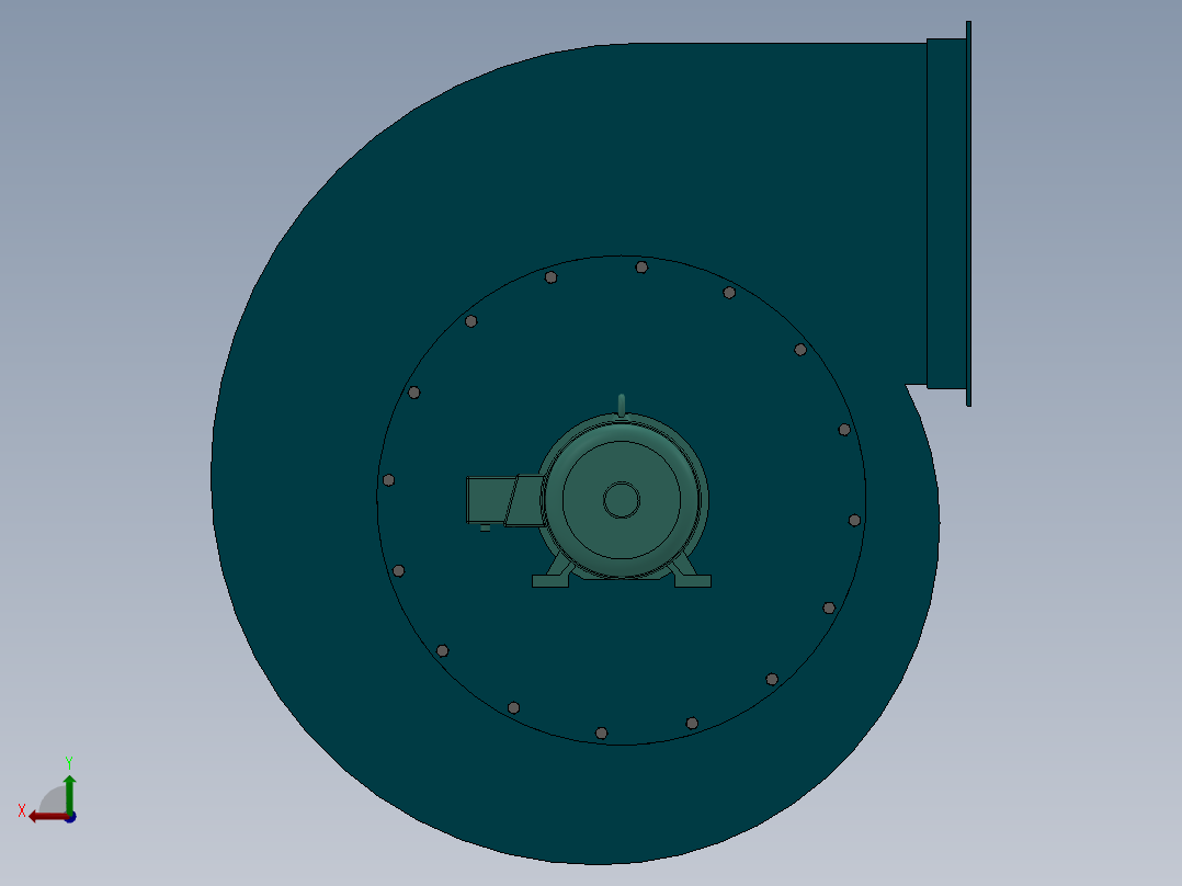 4-72-5A离心风机后视图