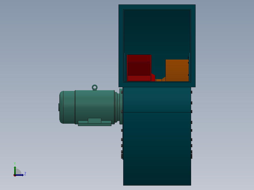 4-72-5A离心风机左视图
