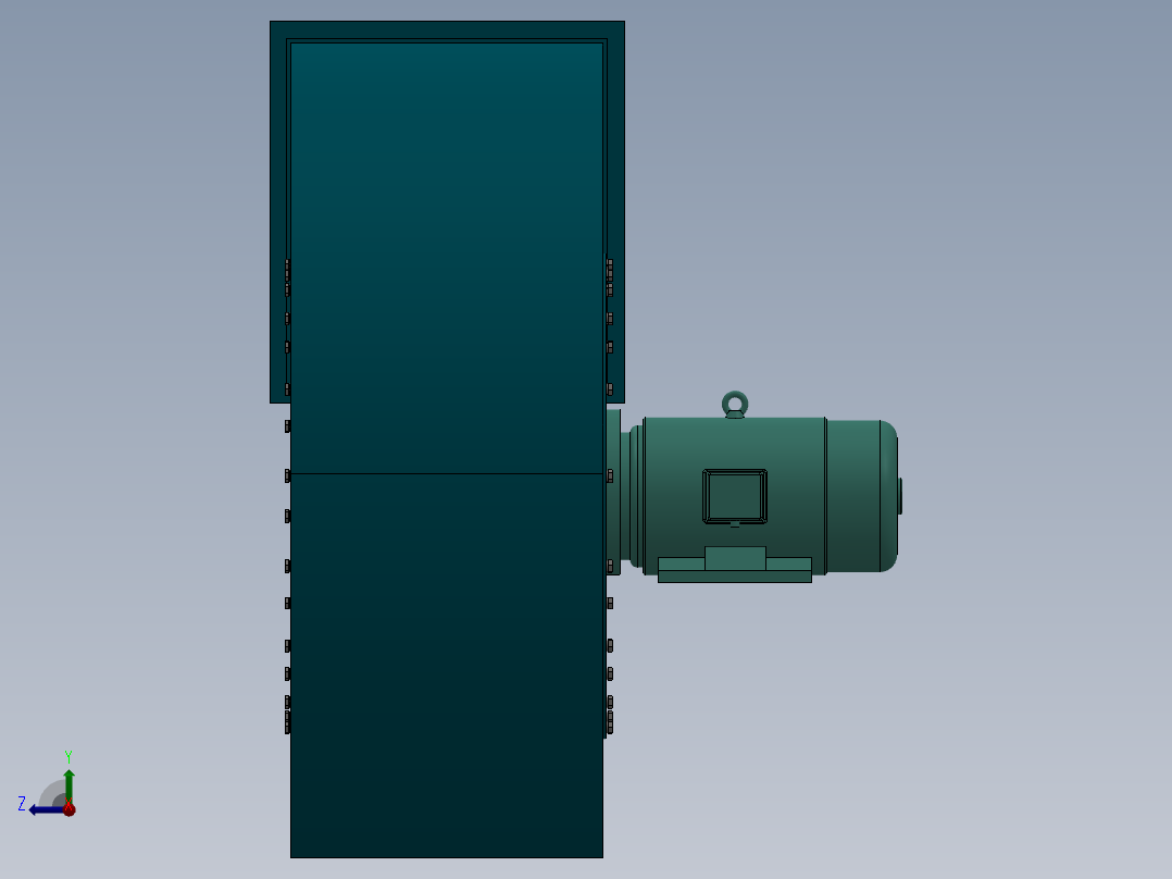 4-72-5A离心风机右视图