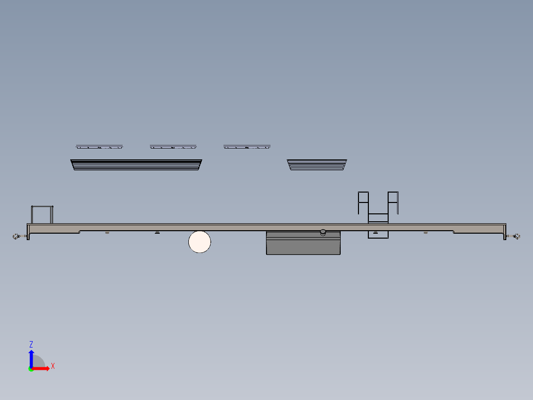 火车、动车、高铁(54)左视图