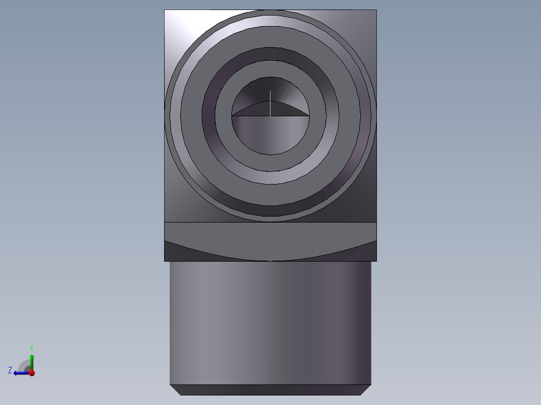 弯接头-W、1D9-18右视图