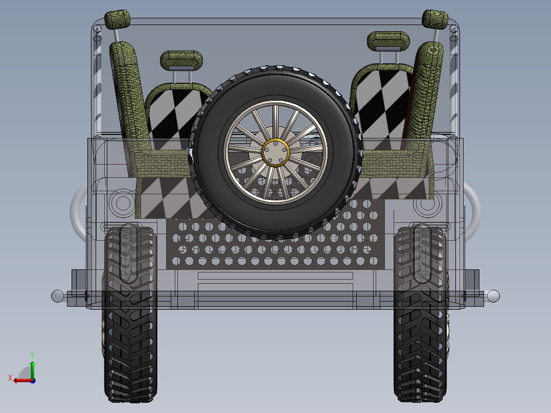 A3003976-吉普车后视图