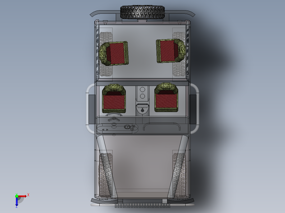 A3003976-吉普车俯视图