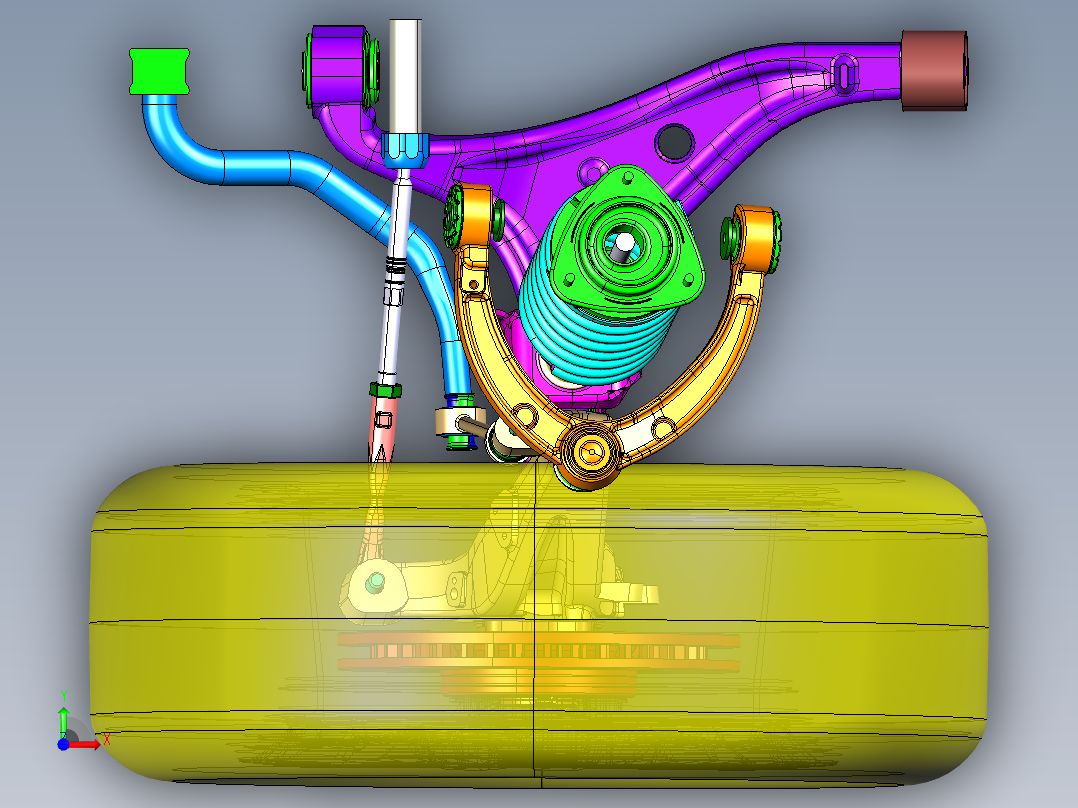 双叉臂式悬挂运动仿真--607690--270前视图