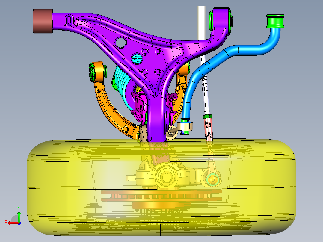 双叉臂式悬挂运动仿真--607690--270后视图