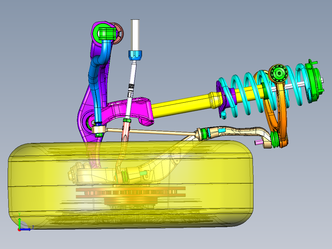 双叉臂式悬挂运动仿真--607690--270左视图