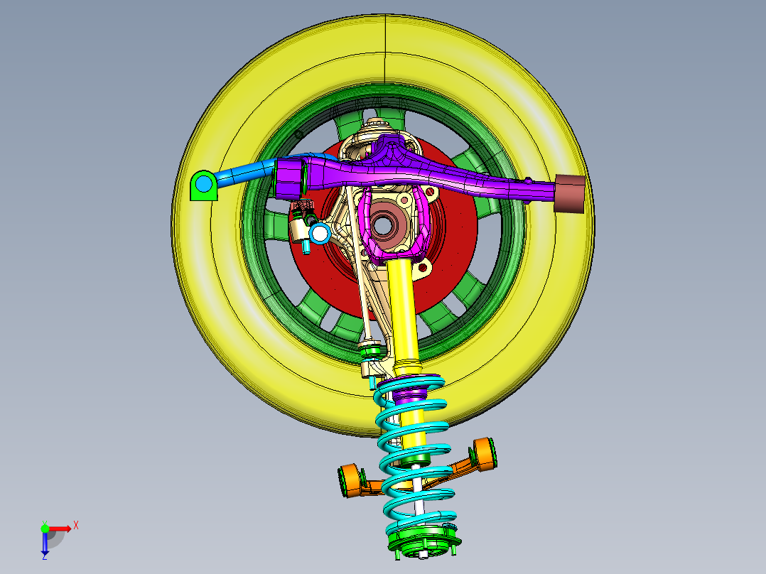 双叉臂式悬挂运动仿真--607690--270俯视图