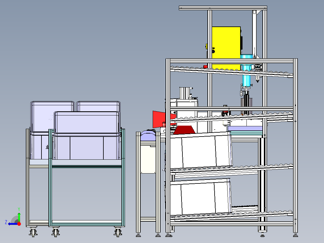 手柄装配设备右视图