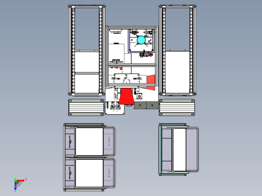 手柄装配设备俯视缩略图