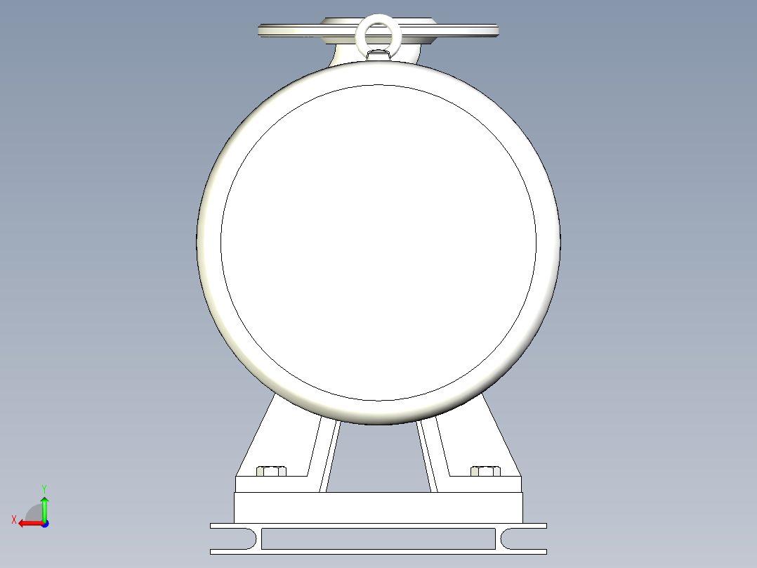 ISW╱IHW系列管道离心泵[ISW40-100]后视图