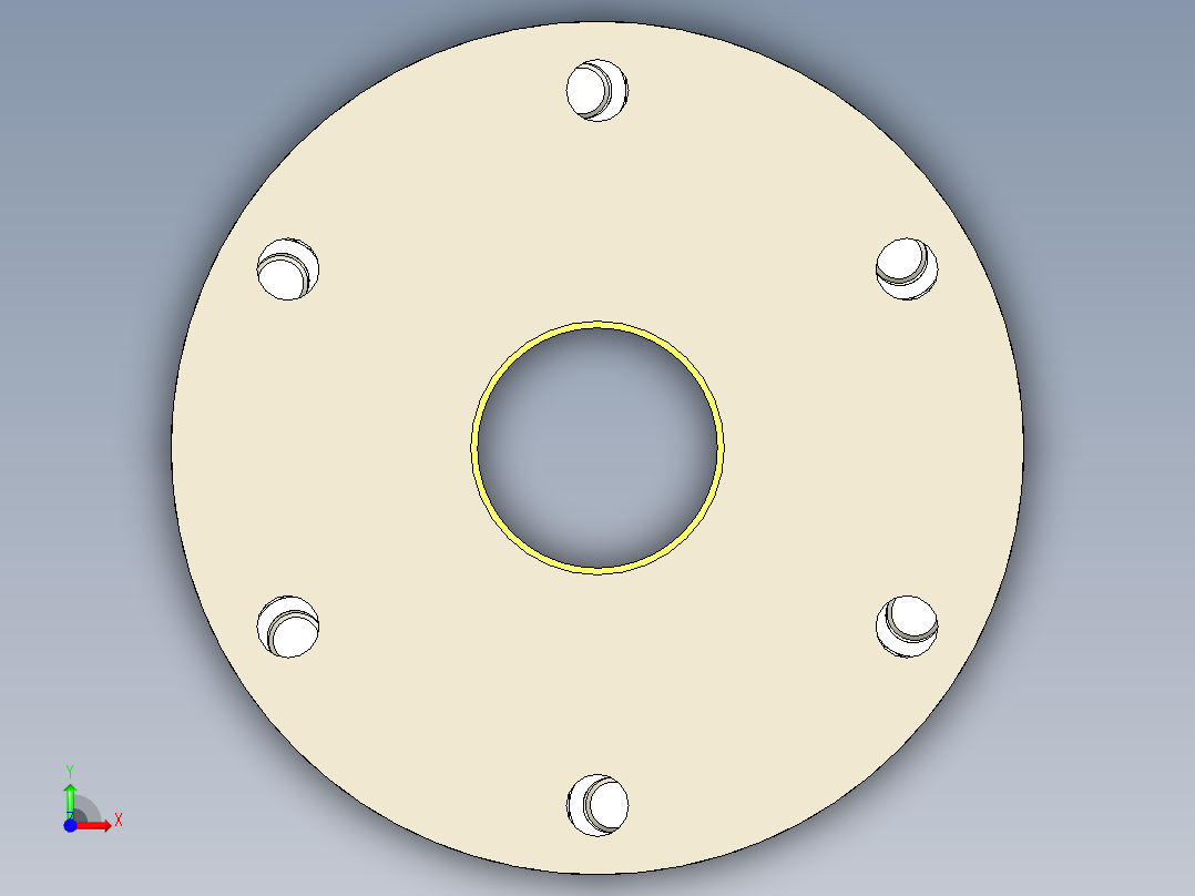 耦合联轴器前视图