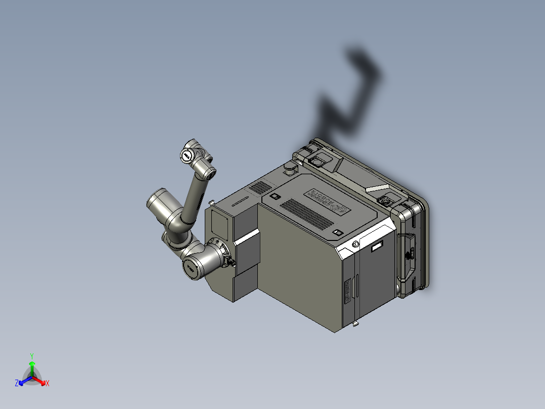 AGV复合机器人正等轴测图