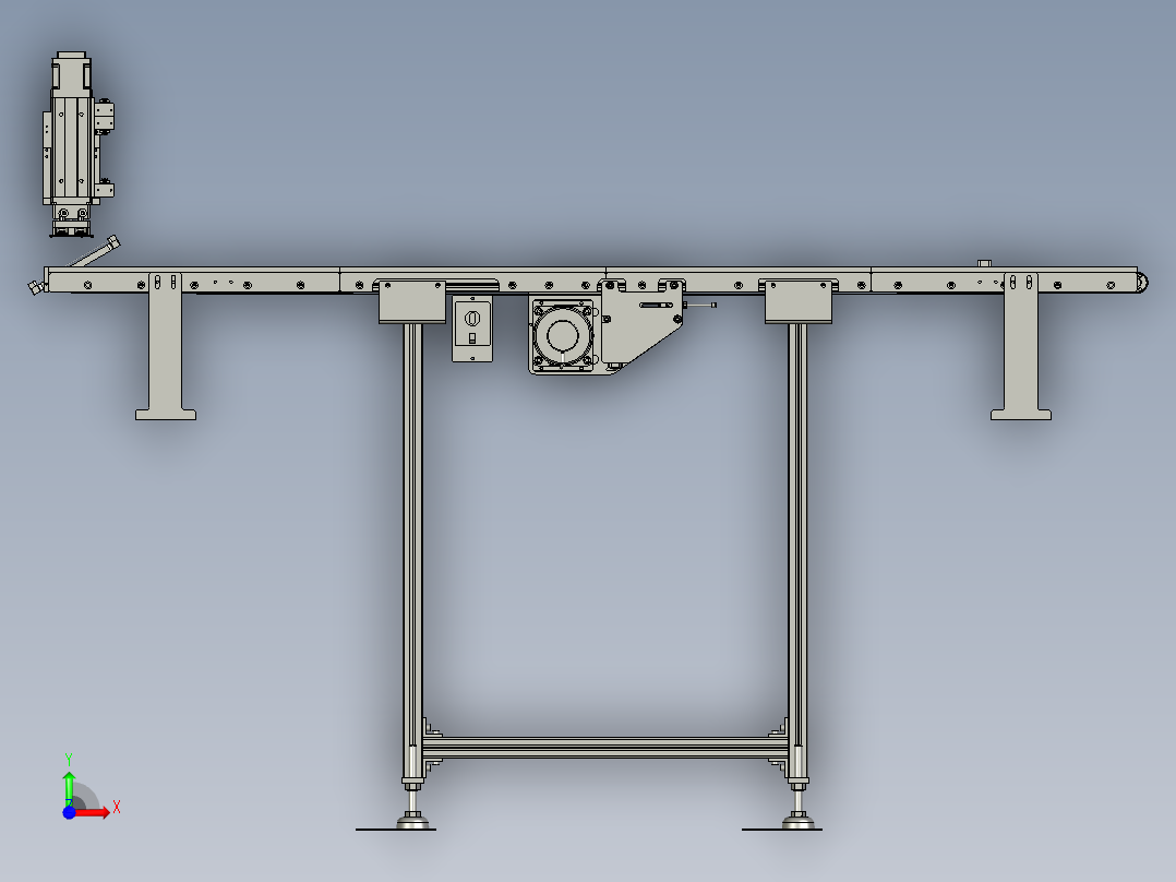 AB-0406-06-013A-A中板输送带-长1600前视图