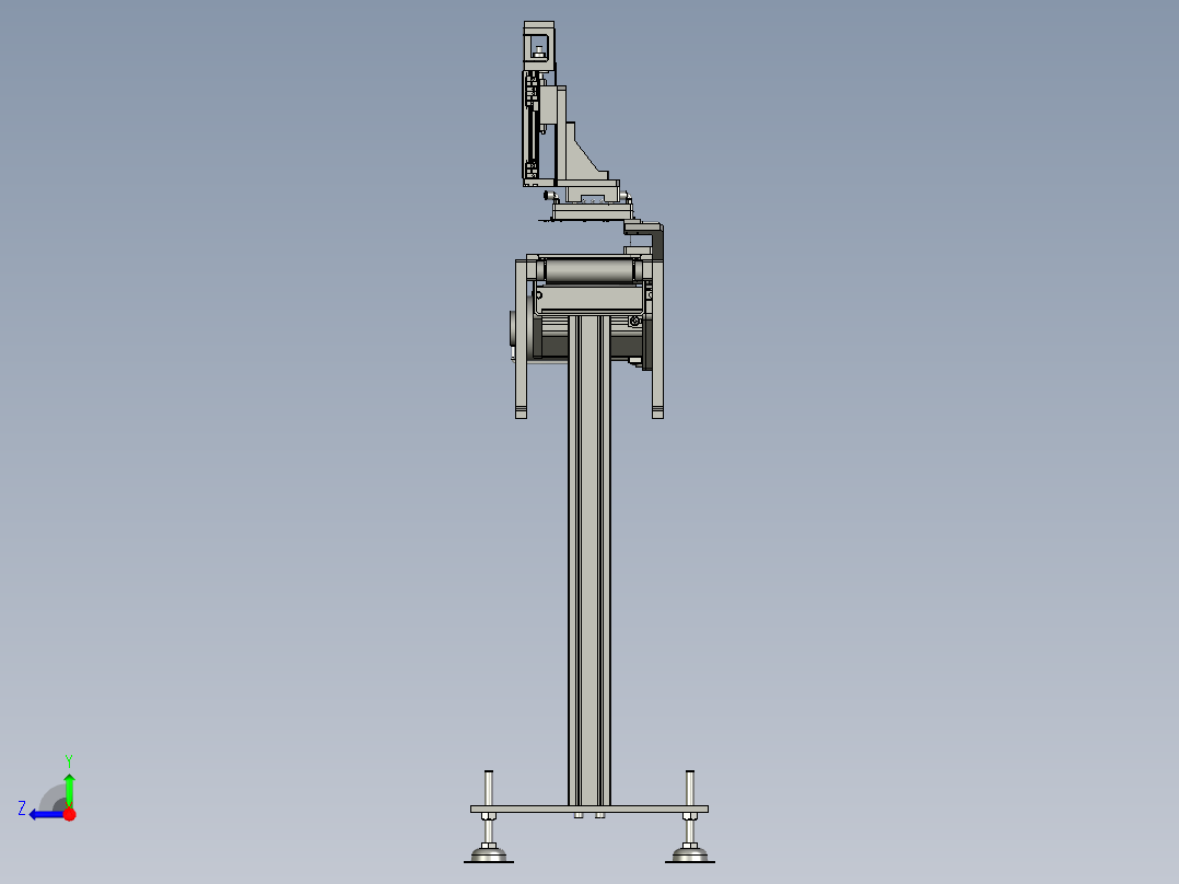 AB-0406-06-013A-A中板输送带-长1600右视图